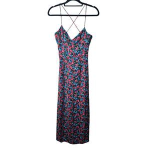 Nasty Gal You Plant Hurry Love Floral Midi Dress Size 2